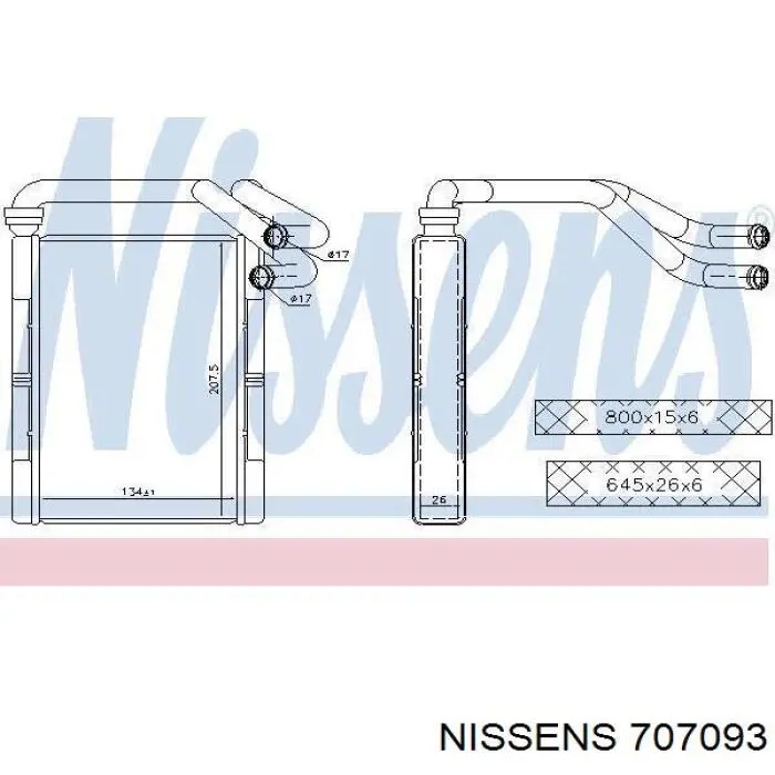 Compre 219010N Dasis Radiador de forno (de aquecedor)