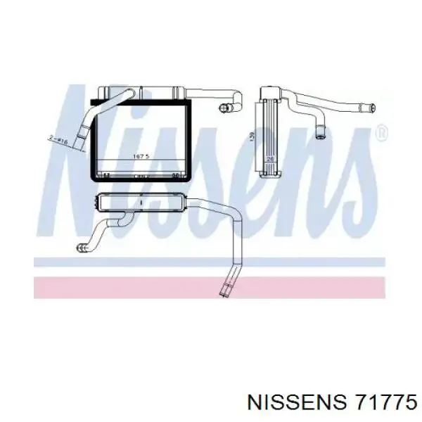 Radiador de forno (de aquecedor) Ford XM3418476CA preço, a partir de 78,37 USD