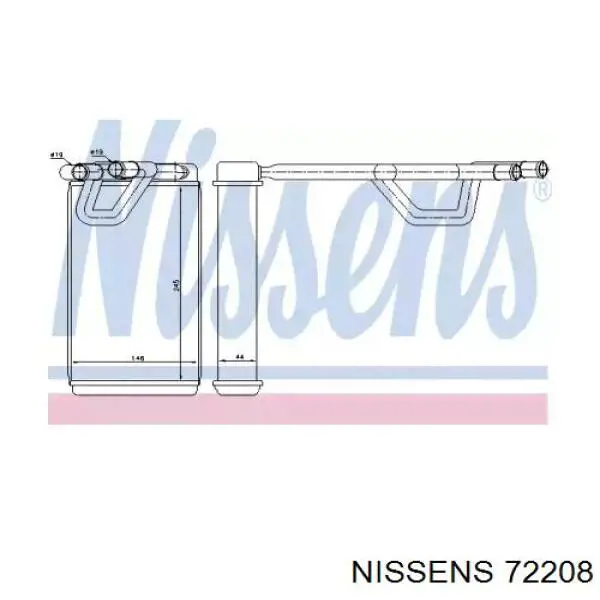 Radiador de forno (de aquecedor) Nissan/Infiniti 27140EB31A preço, a partir de 105,61 USD