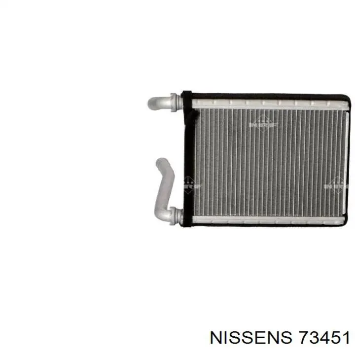 Radiador de forno (de aquecedor) 73451 Nissens