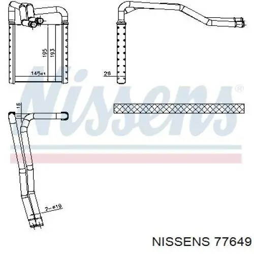 Radiador de forno (de aquecedor) Hyundai/Kia 971384P000 preço, a partir de 86,15 USD