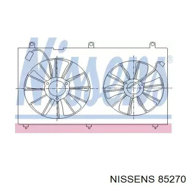 Ventilador elétrico de esfriamento montado (motor + roda de aletas) para Honda Accord VII CL, CM