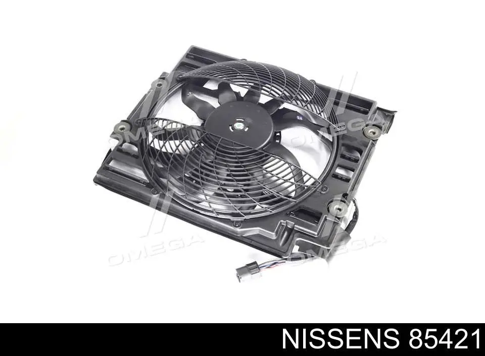 85421 Nissens Difusor do radiador de aparelho de ar condicionado, montado com roda de aletas e o motor