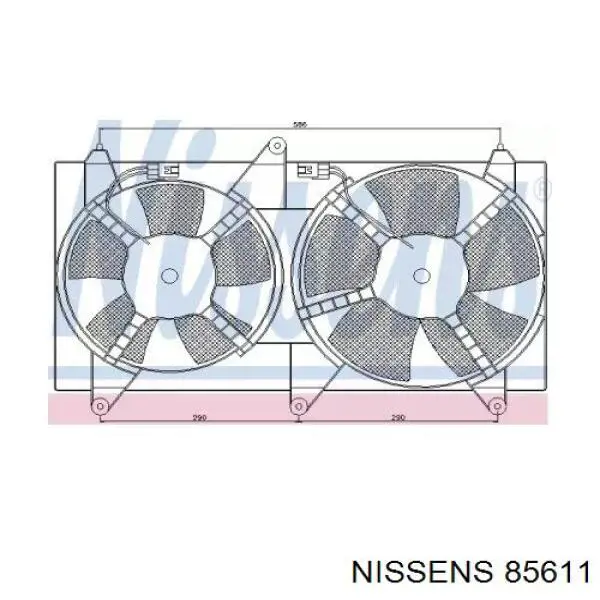 96838443 General Motors Difusor do radiador de esfriamento, montado com motor e roda de aletas
