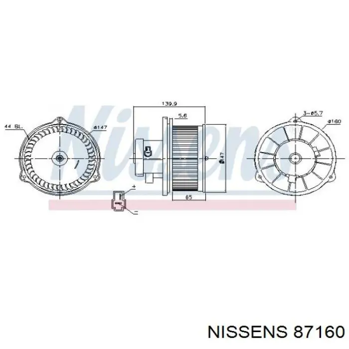 Motor de ventilador de forno (de aquecedor de salão) Ford 3943242 preço, a partir de 109,48 USD