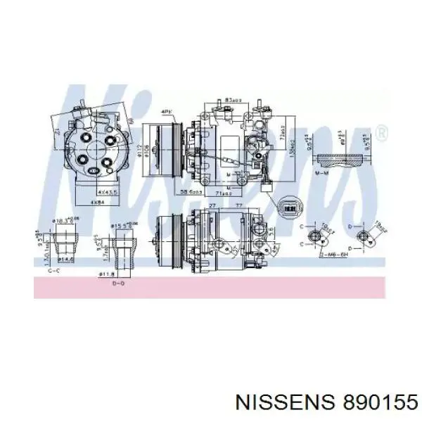 CS20515 Delphi Compressor de aparelho de ar condicionado