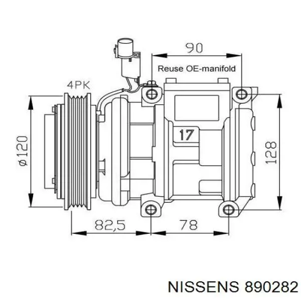 Compre 134841 ACR Compressor de aparelho de ar condicionado