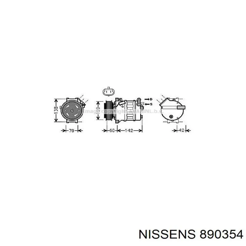 Compressor de aparelho de ar condicionado General Motors 12792669 preço, a partir de 413,45 USD