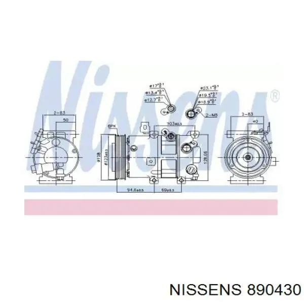 Compressor de aparelho de ar condicionado 977011D200AS Hyundai/Kia