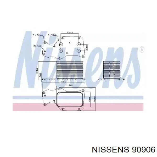 Radiador de óleo M405030A Jdeus