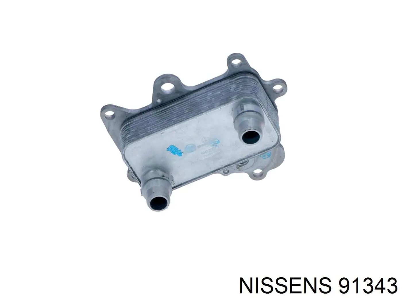 91343 Nissens Radiador de óleo (frigorífico), debaixo de filtro