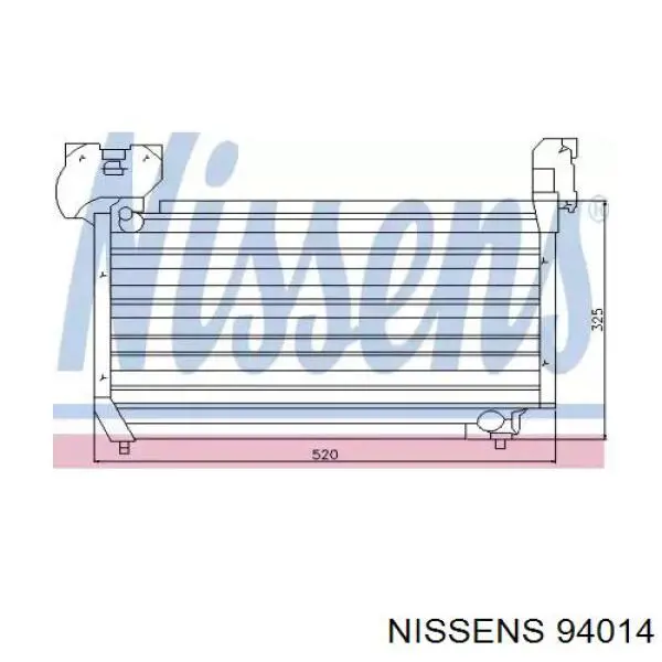 Radiador de aparelho de ar condicionado para Mazda 626 II GC