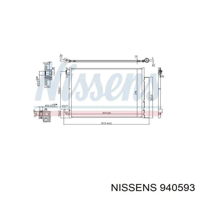 921001697R Mercedes Radiador de aparelho de ar condicionado