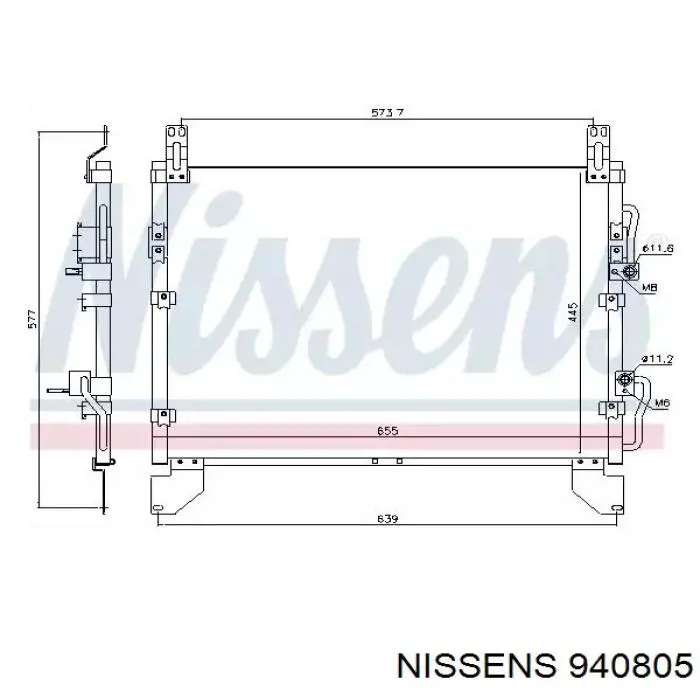 Compre 6840008400 Ssang Yong Radiador de aparelho de ar condicionado