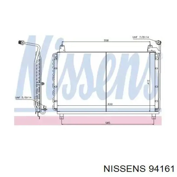 Radiador de aparelho de ar condicionado Mercedes A126830287064 preço, a partir de 145,02 USD