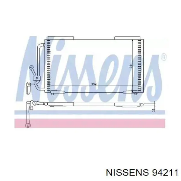 Radiador de aparelho de ar condicionado Nissens 94211 preço, a partir de 88,53 USD