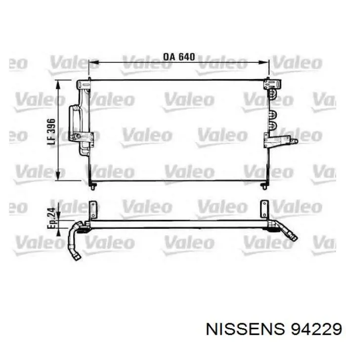 Radiador de aparelho de ar condicionado Nissens 94229 preço, a partir de 71,85 USD