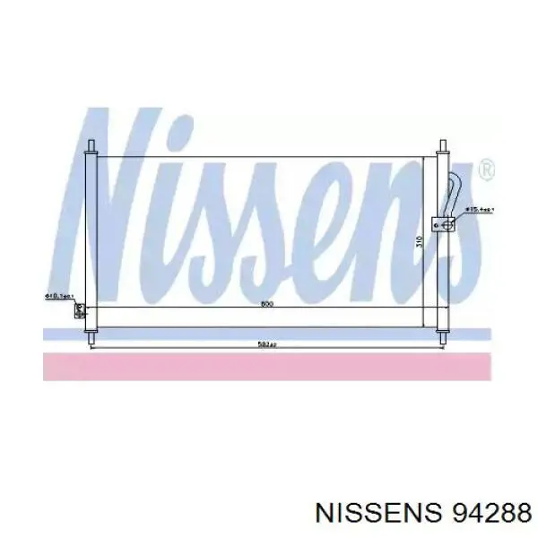 Compre 94288 Nissens Radiador de aparelho de ar condicionado