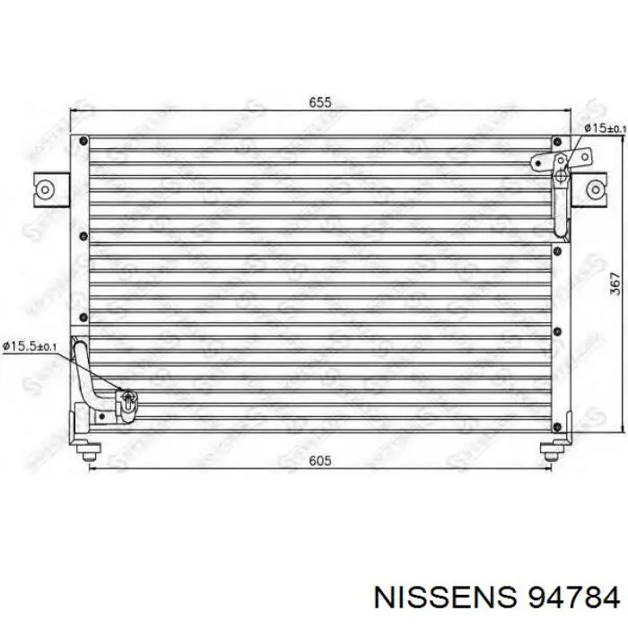 Radiador de aparelho de ar condicionado Nissens 94784 preço, a partir de 112,37 USD