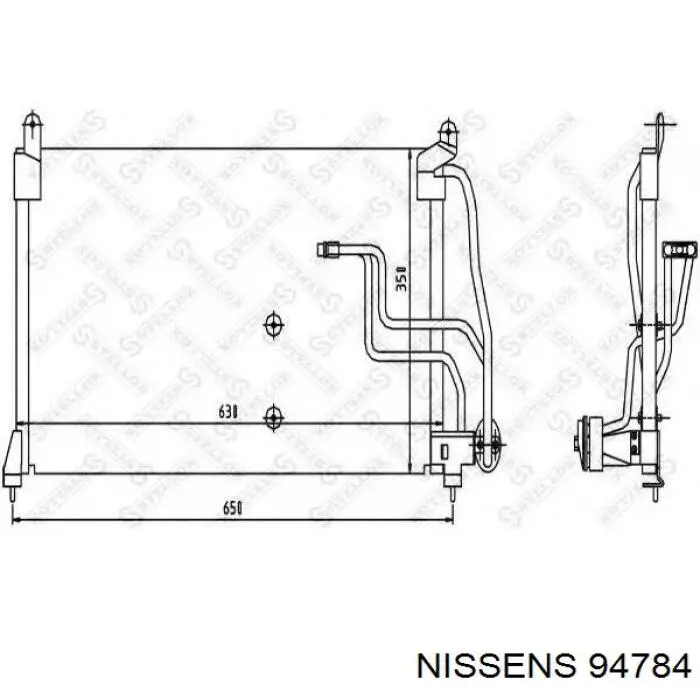 Radiador de aparelho de ar condicionado Nissens 94784 preço, a partir de 112,37 USD