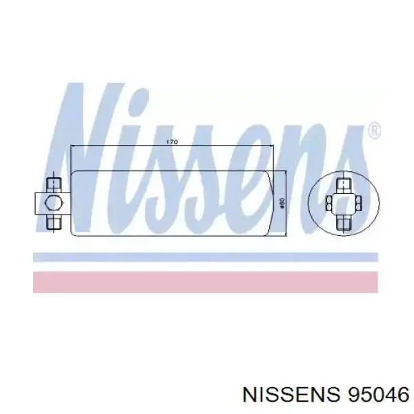 Tanque de recepção do secador de aparelho de ar condicionado 95046 Nissens