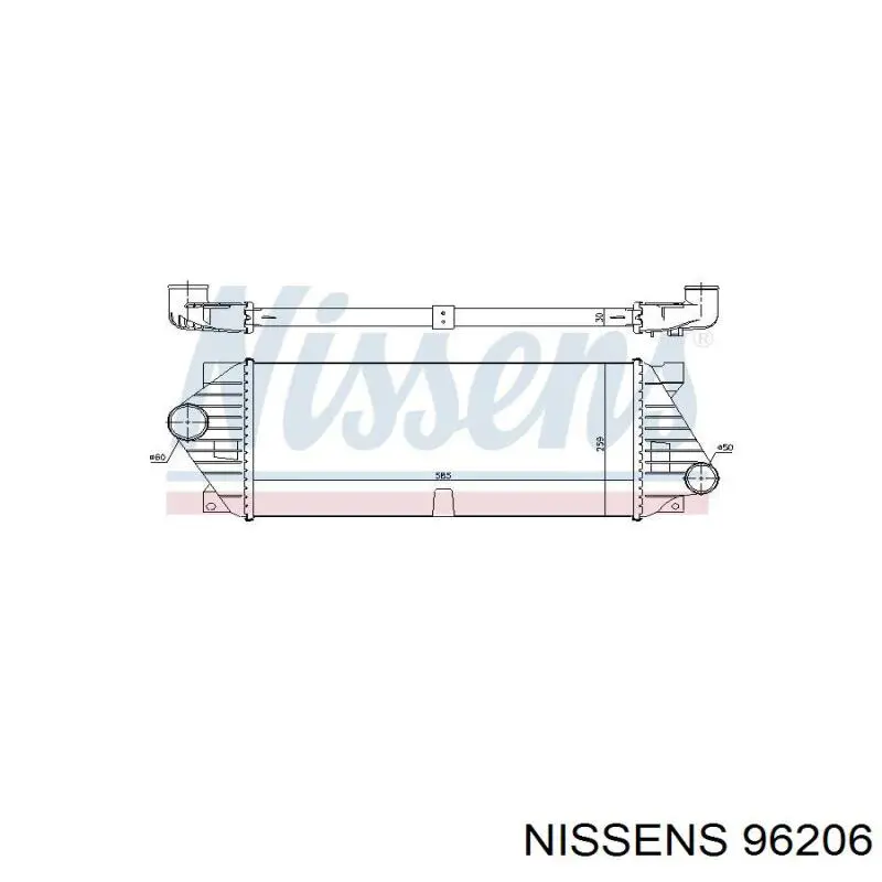 Compre 1035042 Mercedes Radiador de intercooler