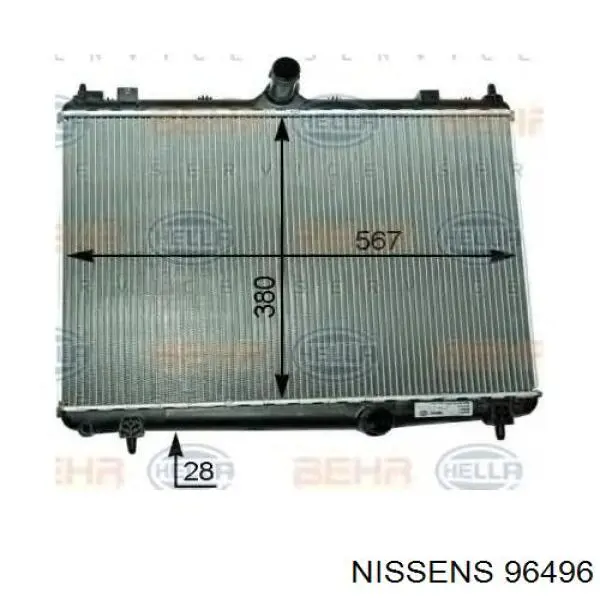 Compre 96496 Nissens Radiador de intercooler
