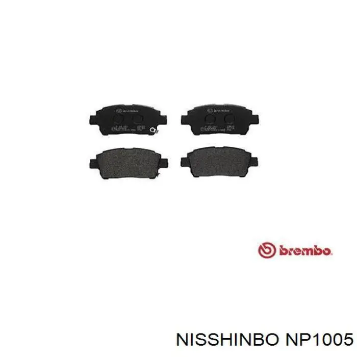 Sapatas do freio dianteiras de disco Nisshinbo NP1005 preço, a partir de 22,17 USD