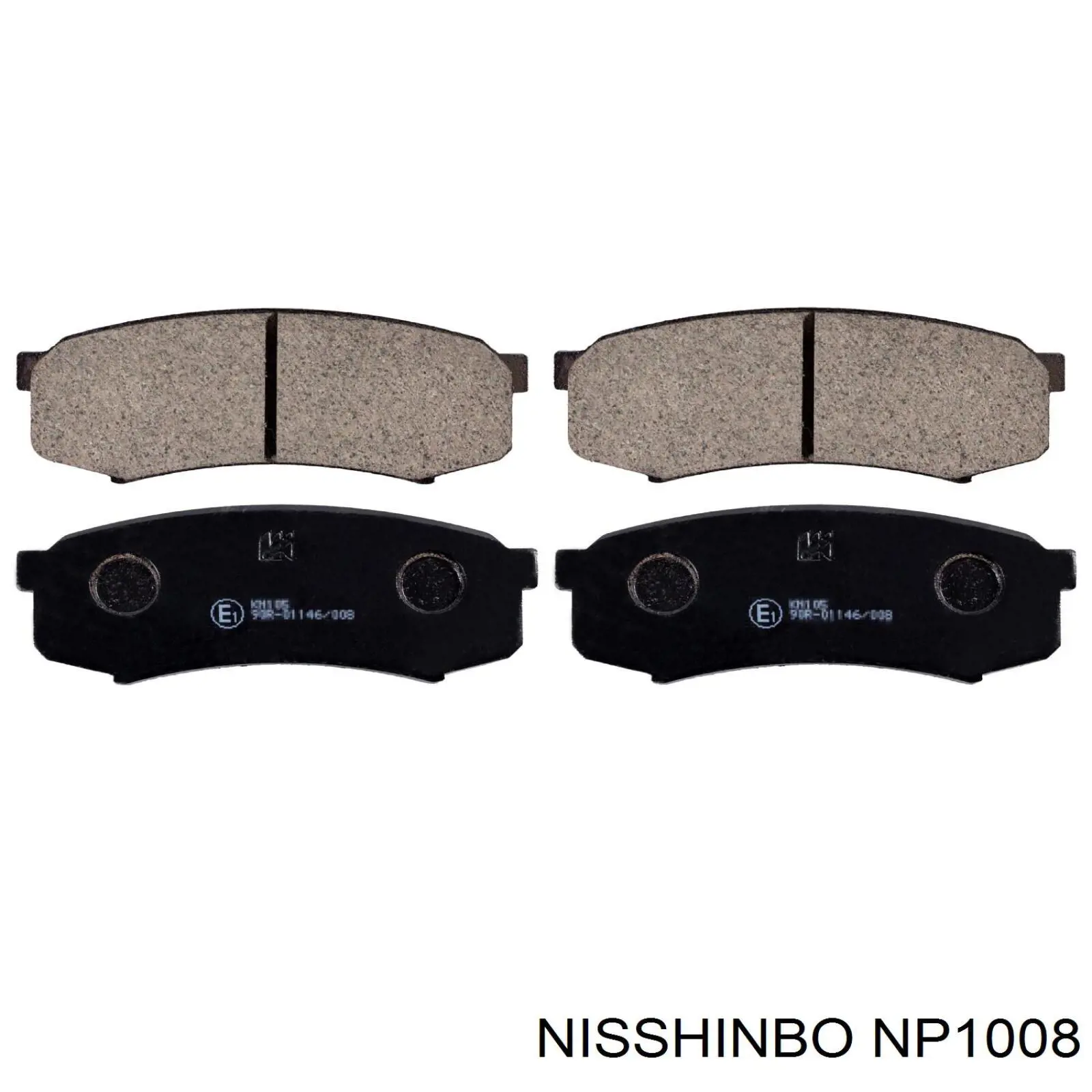 Sapatas do freio traseiras de disco Nisshinbo NP1008 preço, a partir de 20,59 USD