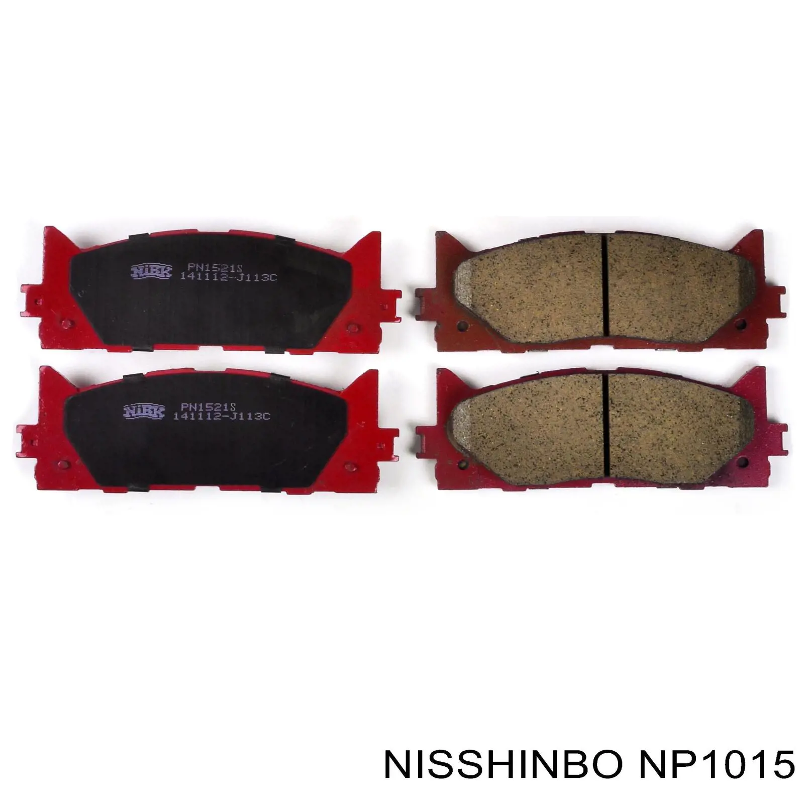 Compre NP1015 Nisshinbo Sapatas do freio dianteiras de disco