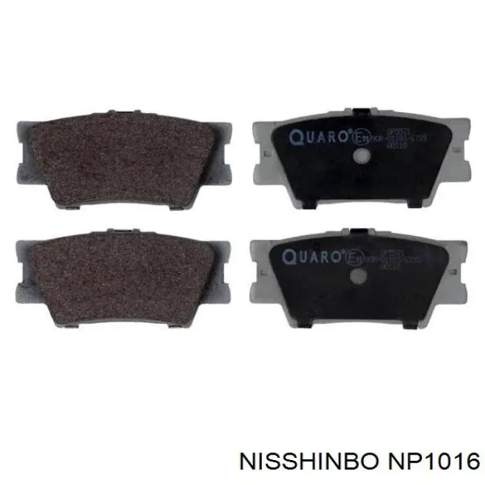 Sapatas do freio traseiras de disco Nisshinbo NP1016 preço, a partir de 20,42 USD