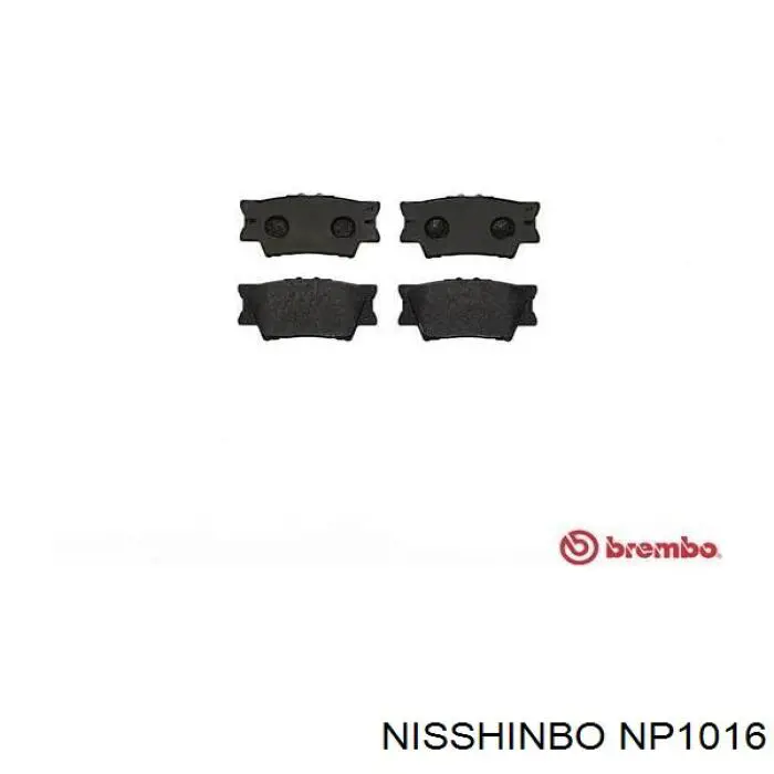 Compre NP1016 Nisshinbo Sapatas do freio traseiras de disco