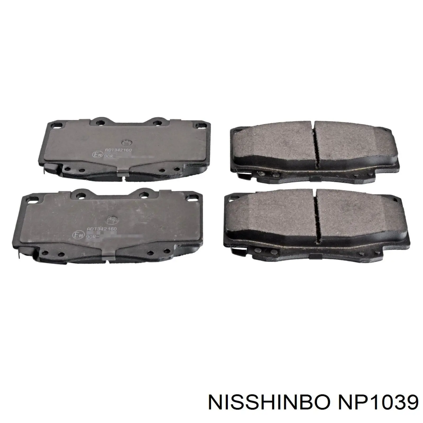 Sapatas do freio dianteiras de disco Nisshinbo NP1039 preço, a partir de 26,30 USD