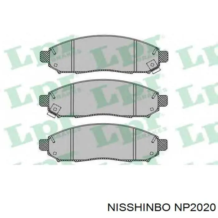 Sapatas do freio dianteiras de disco Nisshinbo NP2020 preço, a partir de 23,59 USD