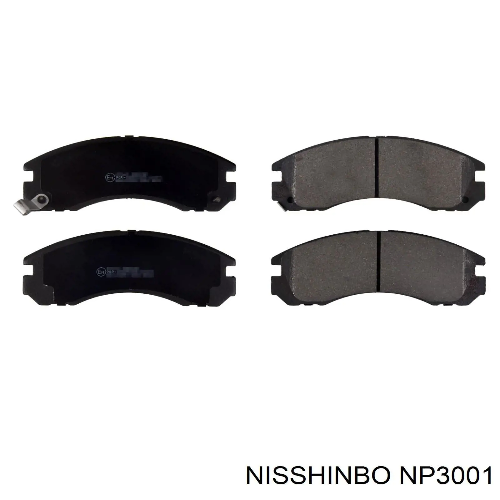 Sapatas do freio dianteiras de disco Nisshinbo NP3001 preço, a partir de 27,55 USD