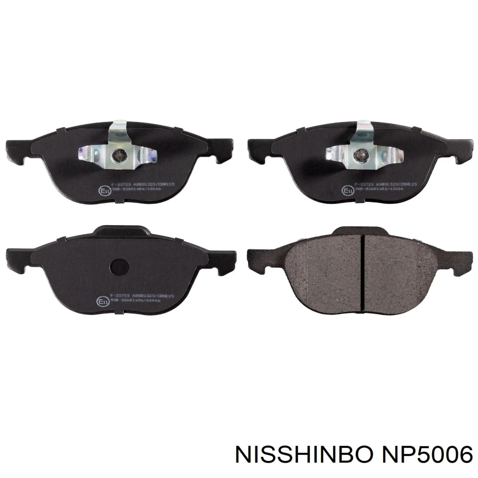 Sapatas do freio dianteiras de disco Nisshinbo NP5006 preço, a partir de 30,56 USD