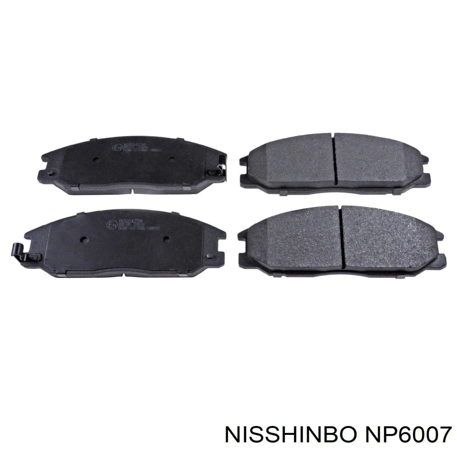 Sapatas do freio dianteiras de disco Nisshinbo NP6007 preço, a partir de 26,60 USD