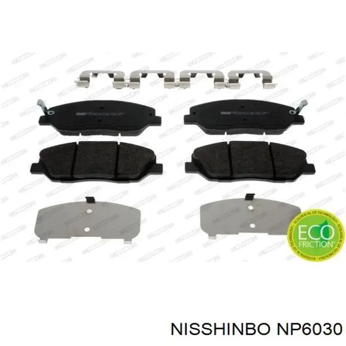Sapatas do freio dianteiras de disco Nisshinbo NP6030 preço, a partir de 32,78 USD