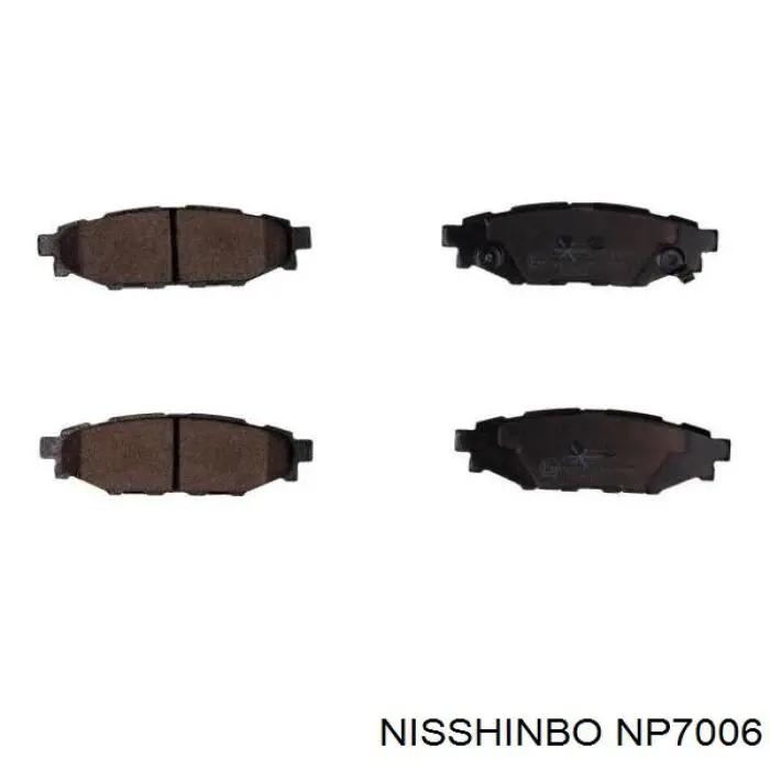 Compre NP7006 Nisshinbo Sapatas do freio traseiras de disco
