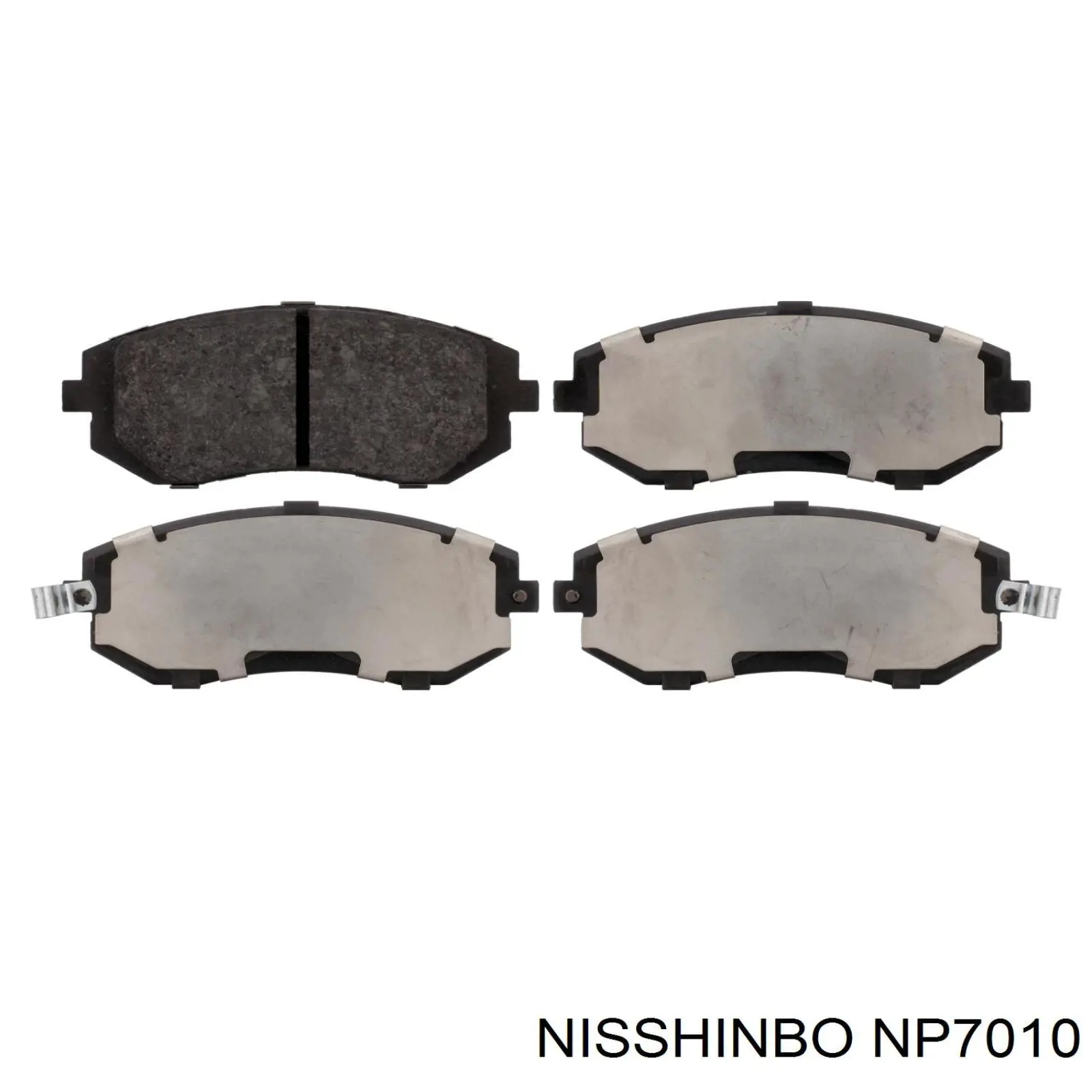 Sapatas do freio dianteiras de disco Nisshinbo NP7010 preço, a partir de 53,69 USD