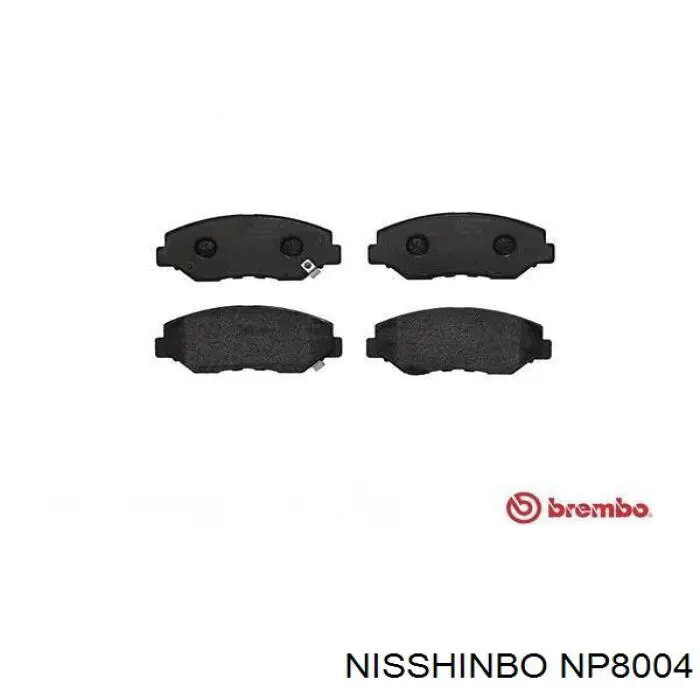 Sapatas do freio dianteiras de disco Nisshinbo NP8004 preço, a partir de 27,86 USD