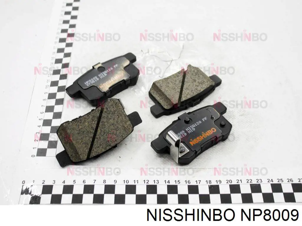 Sapatas do freio traseiras de disco Nisshinbo NP8009 preço, a partir de 28,55 USD