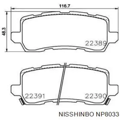 43022TZ5A10 Honda Sapatas do freio traseiras de disco