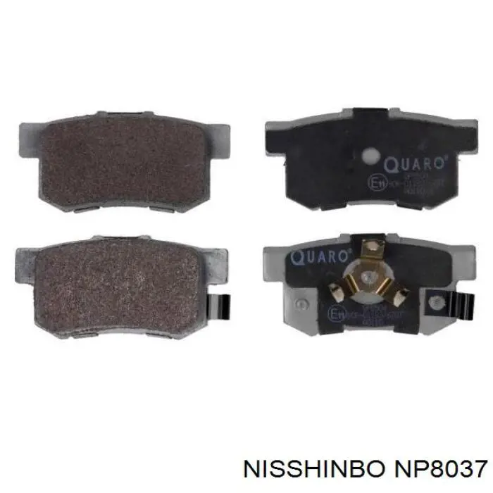 Sapatas do freio traseiras de disco Nisshinbo NP8037 preço, a partir de 24,51 USD
