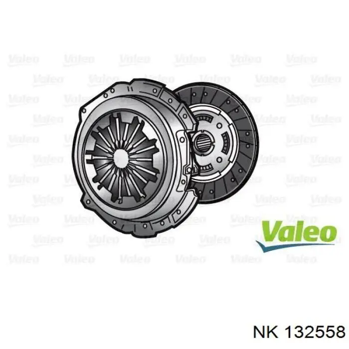 132558 NK Kit de embraiagem (3 peças)