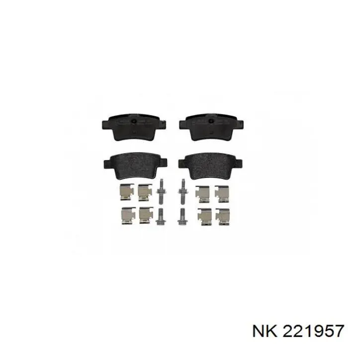 Compre 221957 NK Sapatas do freio traseiras de disco