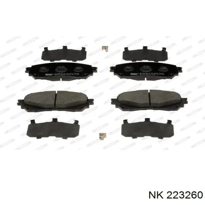 Sapatas do freio dianteiras de disco NK 223260 preço, a partir de 37,15 USD