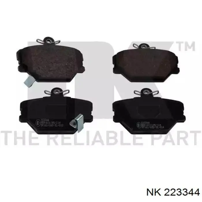Sapatas do freio dianteiras de disco NK 223344 preço, a partir de 24,42 USD