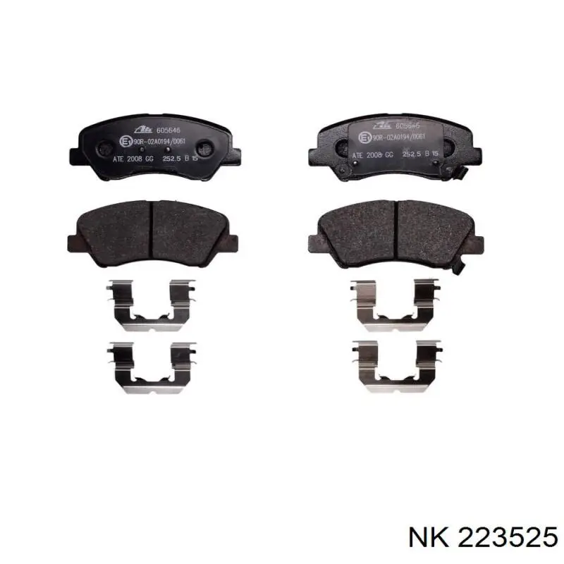 Sapatas do freio dianteiras de disco NK 223525 preço, a partir de 32,20 USD