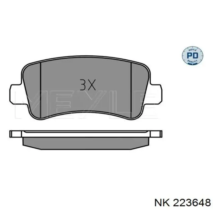 Compre 223648 NK Sapatas do freio traseiras de disco
